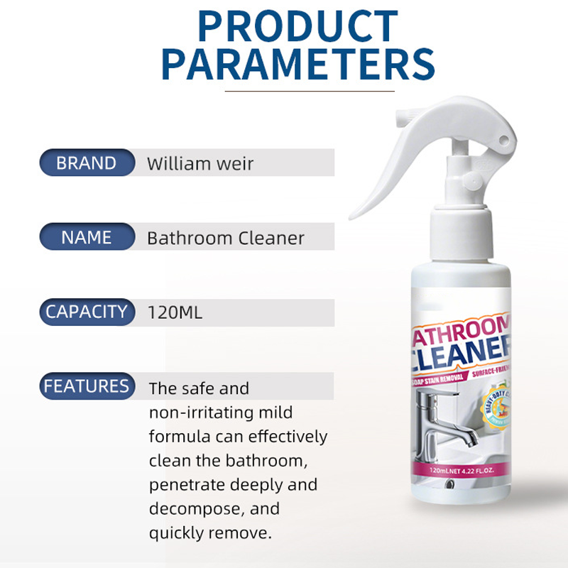🚿 Powerful bathroom cleaner—removes limescale, soap scum, and hard water stains. Spray, wait, and wipe—no hard scrubbing needed! ✨🧴