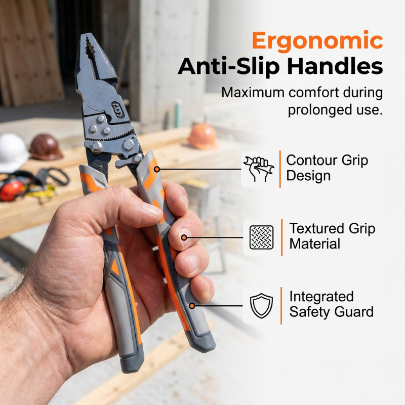 🔧 Industrial Ratchet Lineman's Pliers – Multi-functional Wire Stripper Cutter with Ratchet Gear, Heavy-Duty Hardened Steel Pliers for Electrical Work & Home Repair