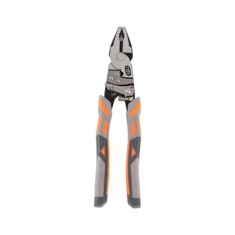 🔧 Industrial Ratchet Lineman's Pliers – Multi-functional Wire Stripper Cutter with Ratchet Gear, Heavy-Duty Hardened Steel Pliers for Electrical Work & Home Repair