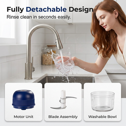 🥳HOT SALE🥳💞12K+ SOLD! One-touch, stainless blades & detachable. Chop fast – grab yours! ✅
