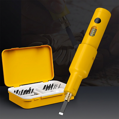 🎨All-in-One Electric Carving Tool Set – 50% OFF⏰, 12 Bits, Wood & Linoleum Engraver