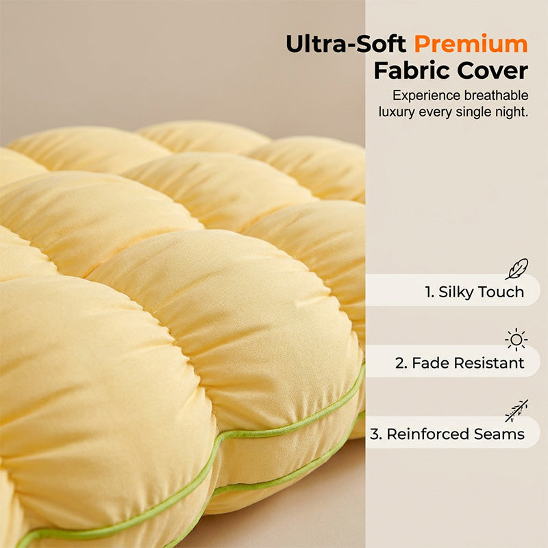 🔥50K+ Sold ☁️Ultra-Soft High Elastic Bed Pillow 🛌Ergonomic Neck Support Sleeping Pillow