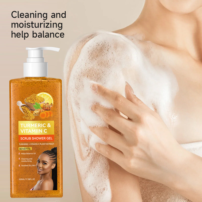 ⏰Limited Sale 50% OFF!!🎄50K+ SOLD! 🎁Moisturizing & Brightening Turmeric Shower Gel