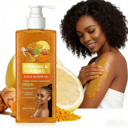 ⏰Limited Sale 50% OFF!!🎄50K+ SOLD! 🎁Moisturizing & Brightening Turmeric Shower Gel