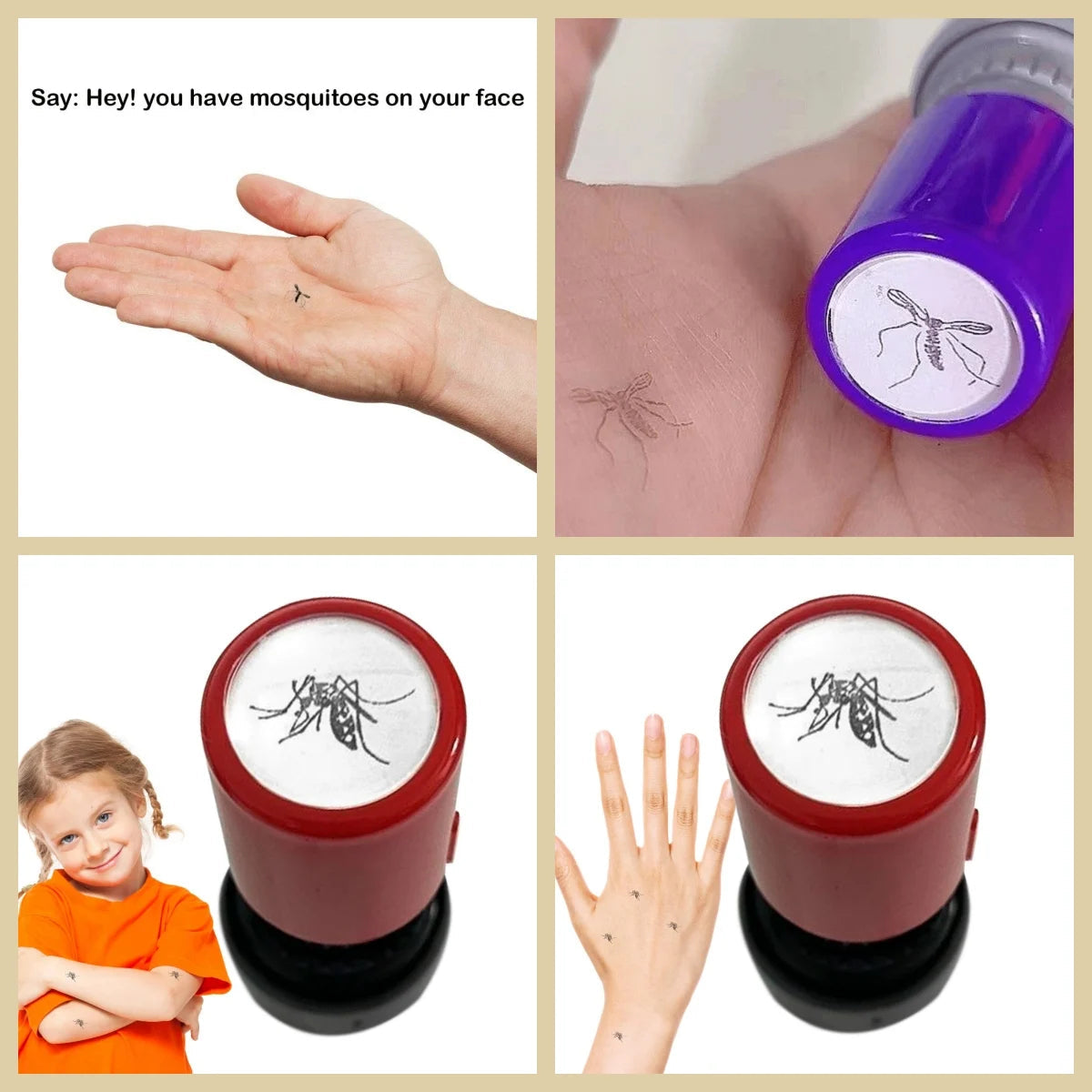 Funny Mosquito Stamps