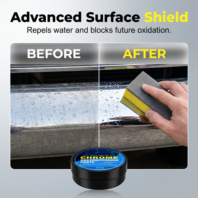🔥Hot-selling product-🚗The rust stains really do affect the appearance！Car Chrome Restoration Paste