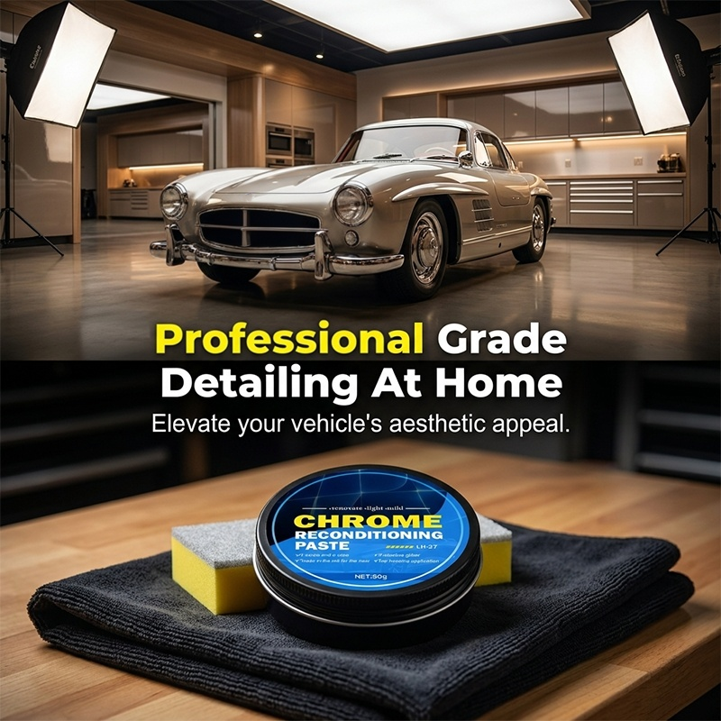 🔥Hot-selling product-🚗The rust stains really do affect the appearance！Car Chrome Restoration Paste