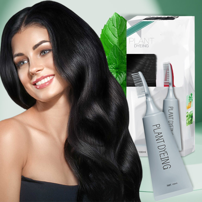 ✨ Premium Plant-Based Hair Dye for Salon-Perfect Roots – 100% Plant Power, Easy to Use & Covers Gray Hair in 5 Minutes 🌿