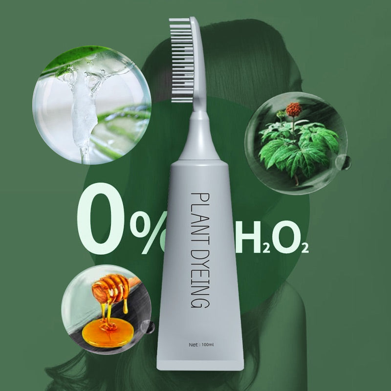 ✨ Premium Plant-Based Hair Dye for Salon-Perfect Roots – 100% Plant Power, Easy to Use & Covers Gray Hair in 5 Minutes 🌿