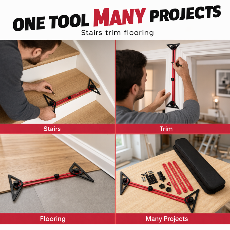 📐  Renovation Tool Kit — Aluminum Profiles, Precise Scale & Complete Set ⚙️