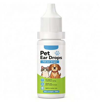 Pet Ear Care Cleaning Drops for Dogs & Cats