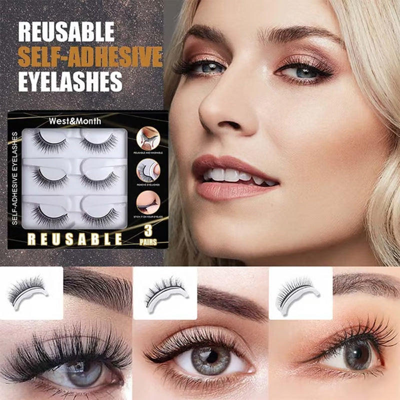 💕Reusable Self-Adhesive False Eyelashes