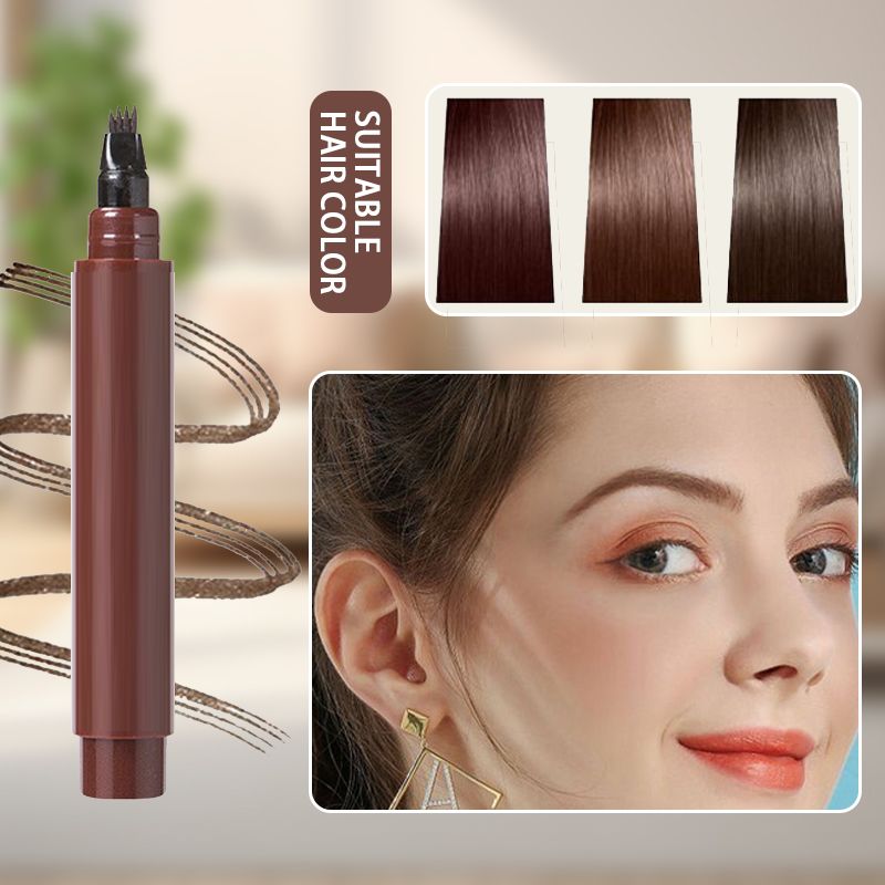 Waterproof Four-tip Beard and Eyebrow Pen