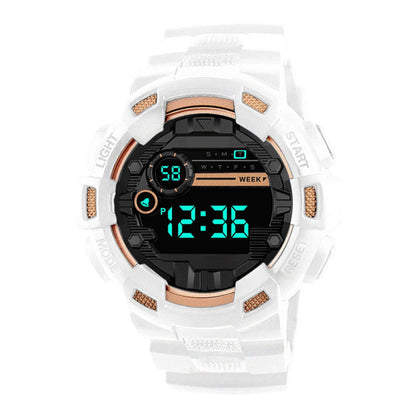 Large Dial Digital Sports Watch with LED Backlight