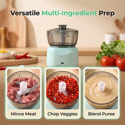 Wireless Electric Meat Grinder Portable Garlic Chopper