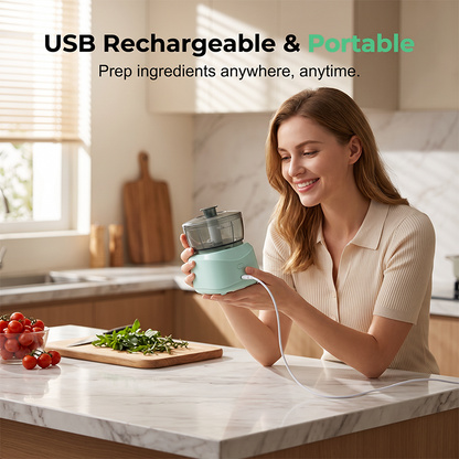 Wireless Electric Meat Grinder Portable Garlic Chopper