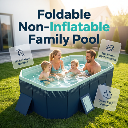 🏊‍♂️💦 Thickened, non-inflatable swimming pool – enjoy fun water activities and refresh yourself at home in the summer.