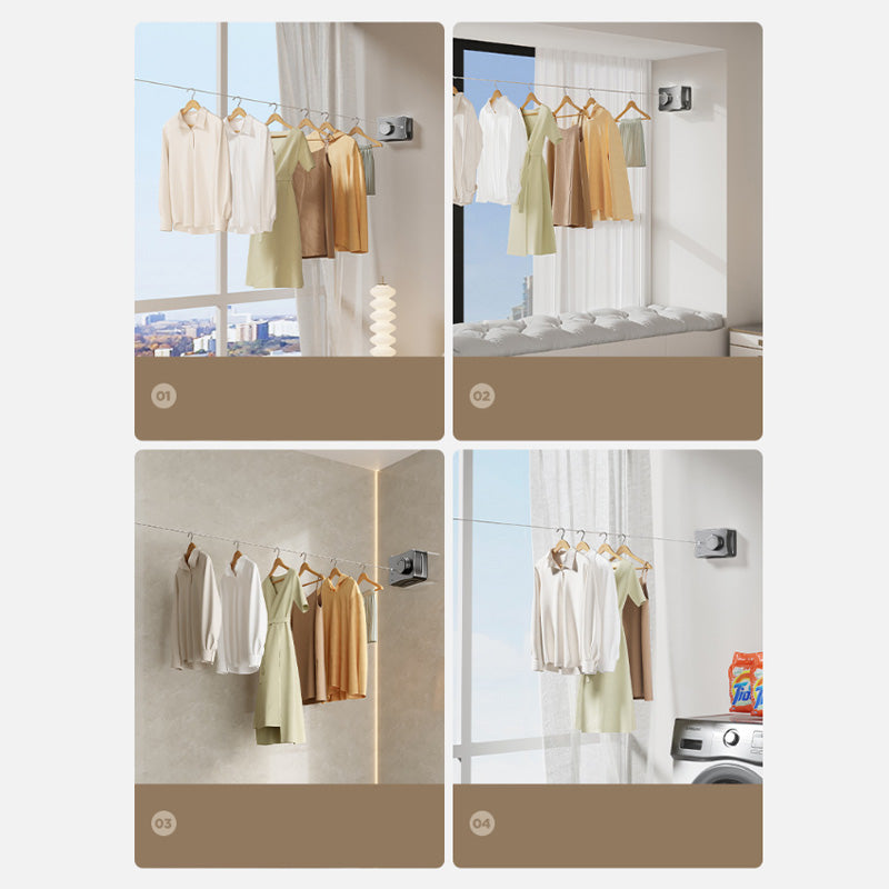 🔥Amazing 50% OFF! 🏡️Expand your home space anywhere. Place it wherever you want! Indoors Wall Mounted Retractable Clothesline