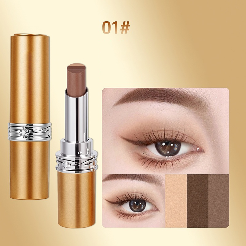👱‍♀️Recommended by celebrity makeup artists! ✨️Create your beauty with one stroke! 👀3-Tone Gradient Eyeshadow Stick