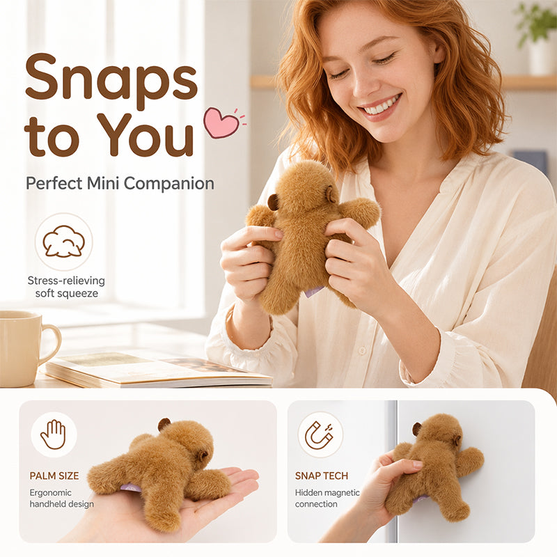 🥳2026 HOT SALE🥳💞50K+ SOLD!🧸✨ 50% OFF! Lovely Plushie Fridge Magnet Doll – Ultra‑soft mink velvet, hidden magnet. Sticks to fridge, monitor & more. A cute companion for everyday! 💖🎀