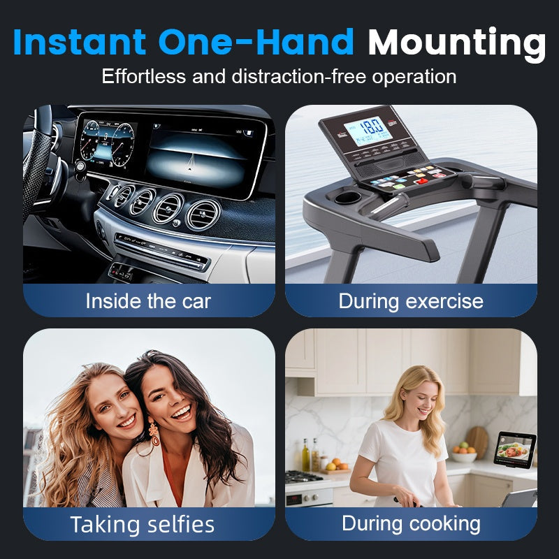 Universal Adjustable Magnetic Car Phone Holder, Vacuum‑Suction Base, Stable Magnet Mount, Auto Interior Accessory