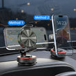 Universal Adjustable Magnetic Car Phone Holder, Vacuum‑Suction Base, Stable Magnet Mount, Auto Interior Accessory