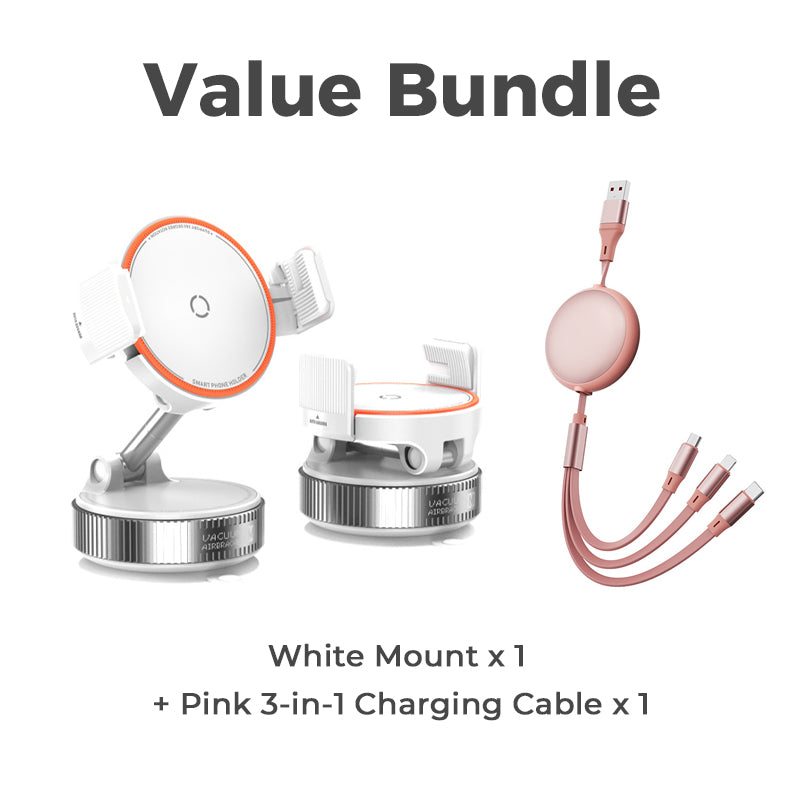Universal Adjustable Magnetic Car Phone Holder, Vacuum‑Suction Base, Stable Magnet Mount, Auto Interior Accessory