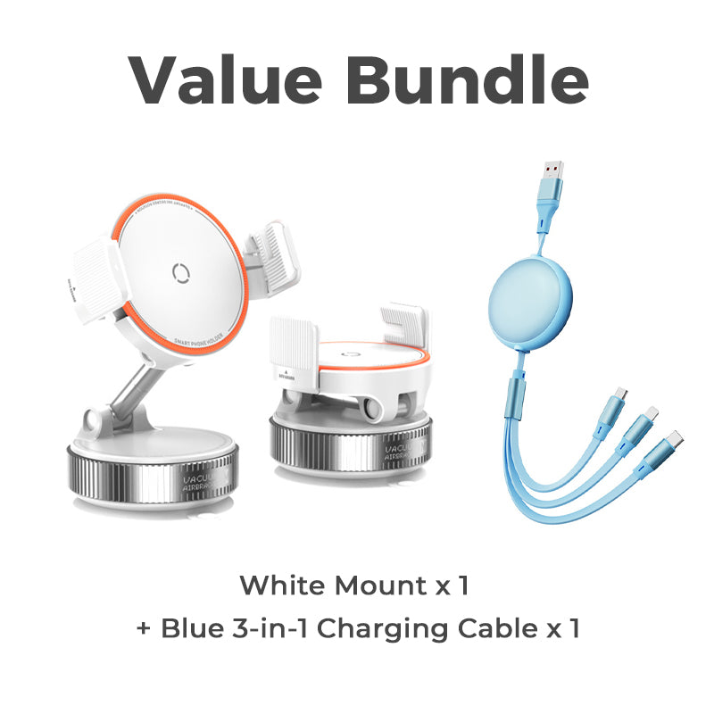 Universal Adjustable Magnetic Car Phone Holder, Vacuum‑Suction Base, Stable Magnet Mount, Auto Interior Accessory