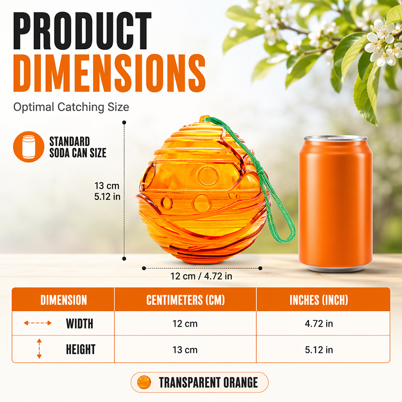Outdoor Eco Reusable Wasp & Hornet Trap, Chemical Free Hanging Insect Catcher