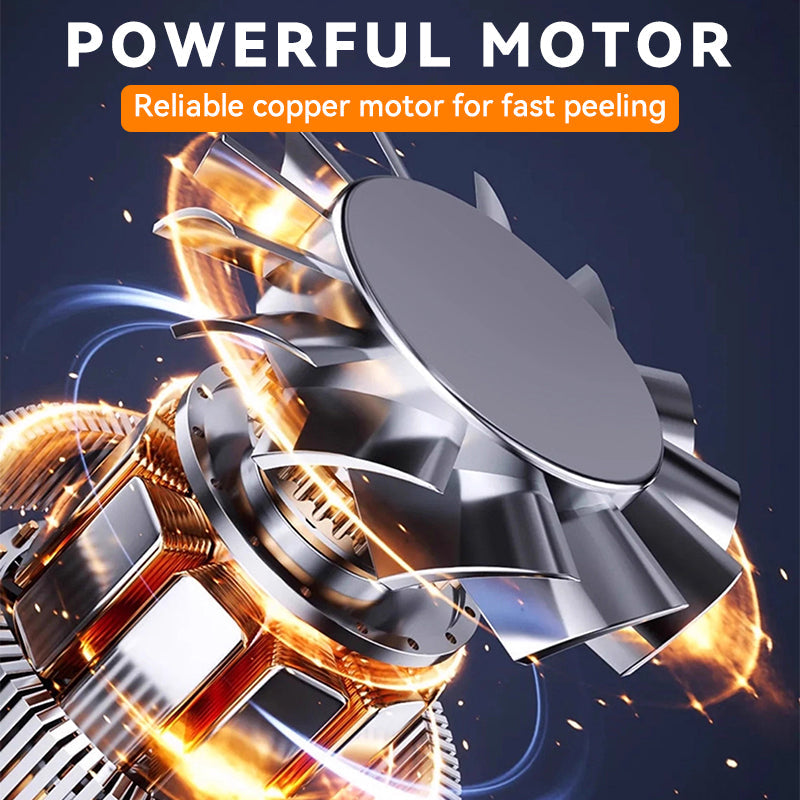 🔪 Peels, Cleans in Seconds – Transparent Electric Peeler Works on Tough & Soft Skins. Half Price Today. Free Returns