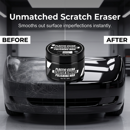 Car Plastic Scratch Remover and Restorer Wax with Sponge