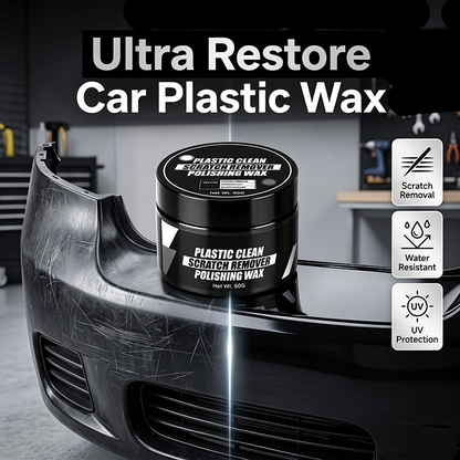 Car Plastic Scratch Remover and Restorer Wax with Sponge
