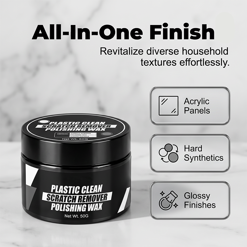 Car Plastic Scratch Remover and Restorer Wax with Sponge