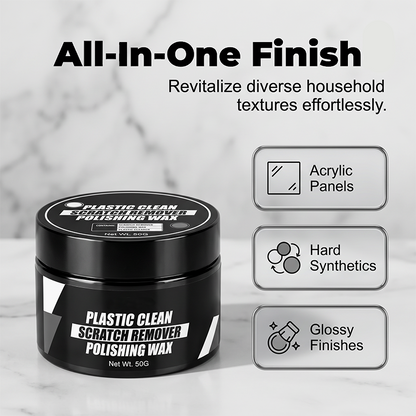 Car Plastic Scratch Remover and Restorer Wax with Sponge