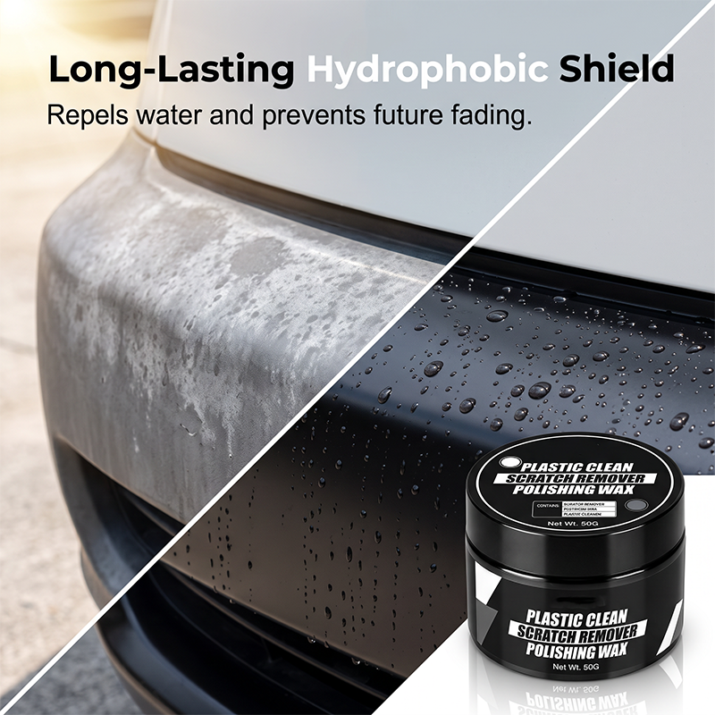Car Plastic Scratch Remover and Restorer Wax with Sponge