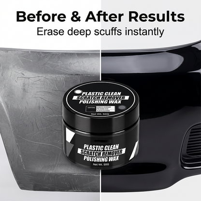 Car Plastic Scratch Remover and Restorer Wax with Sponge