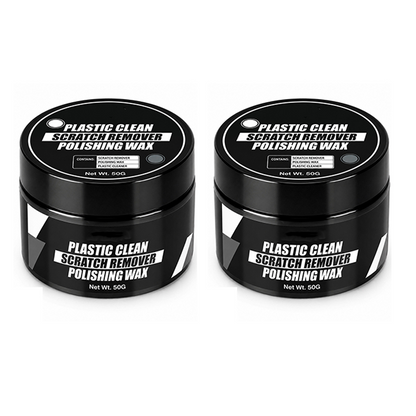 Car Plastic Scratch Remover and Restorer Wax with Sponge