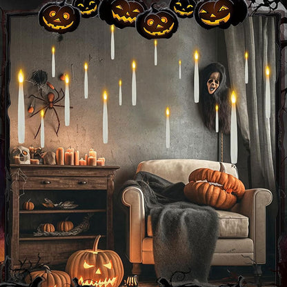 Halloween Decorations-Floating Candles with Wand