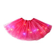 ✨🌈LED Light-Up Sequin Tutu Skirt – Kids & Adult Sizes, Triple-Layer Tulle and Stretch Waistband 💃