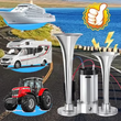 12V Universal Dual Trumpet Air Horn Kit