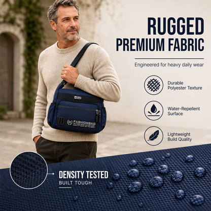 Men's Large Capacity Multi-Pocket Crossbody Bag