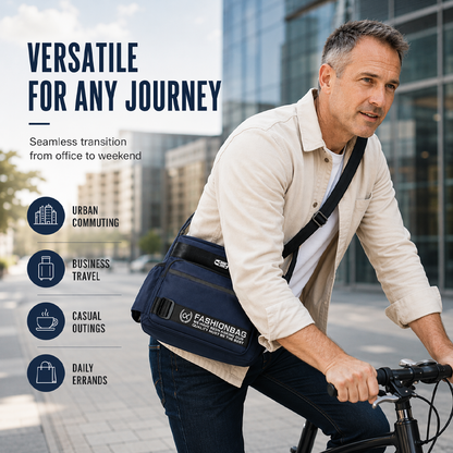 Men's Large Capacity Multi-Pocket Crossbody Bag
