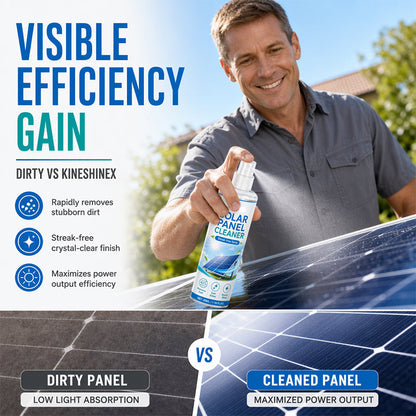 ☀️ LIMITED-TIME 50% OFF! Solar Panel Cleaner Spray, Streak-Free Cleaning Solution Removes Dust & Bird Droppings to Boost Power Efficiency