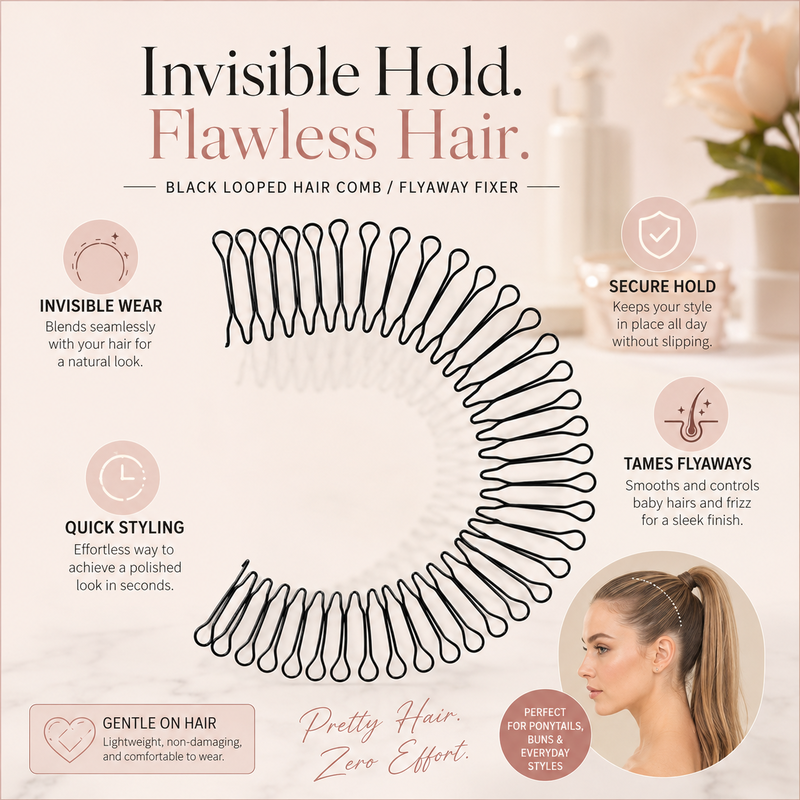 ⏳Time-Limited Special⏰Flexible Invisible Hair Comb—invisible, flexible, and non-slip—instantly creates a perfectly secure hold! 🌟