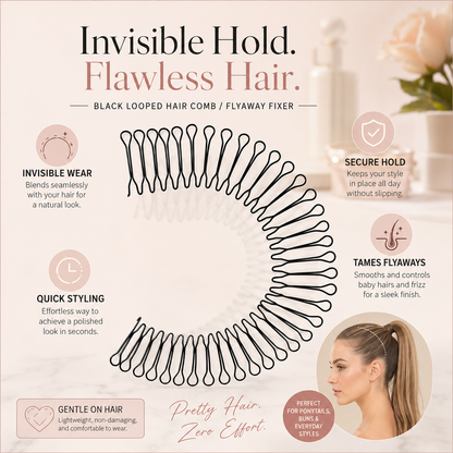 ⏳Time-Limited Special⏰Flexible Invisible Hair Comb—invisible, flexible, and non-slip—instantly creates a perfectly secure hold! 🌟