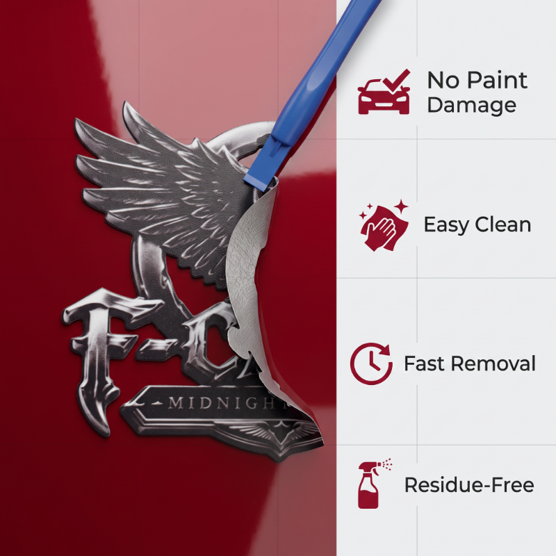 Midnight Edition Raven Metal Emblem for Cars and Trucks