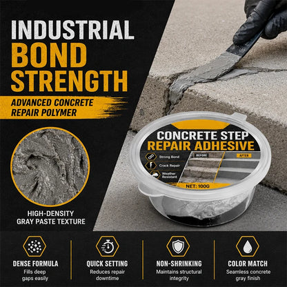 🔥Concrete Step Repair Adhesive | All-in-One Concrete Crack & Chip Patching Compound