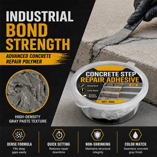 🔥Concrete Step Repair Adhesive | All-in-One Concrete Crack & Chip Patching Compound