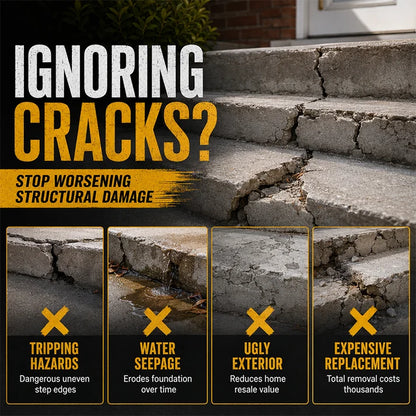 🔥Concrete Step Repair Adhesive | All-in-One Concrete Crack & Chip Patching Compound