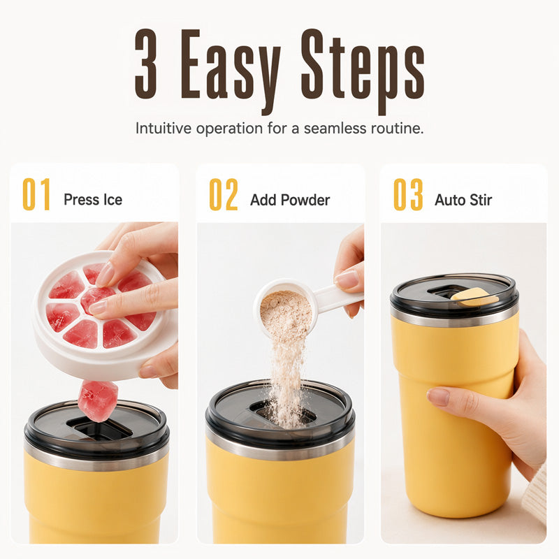 3-in-1 Rechargeable Self-Stirring Mug